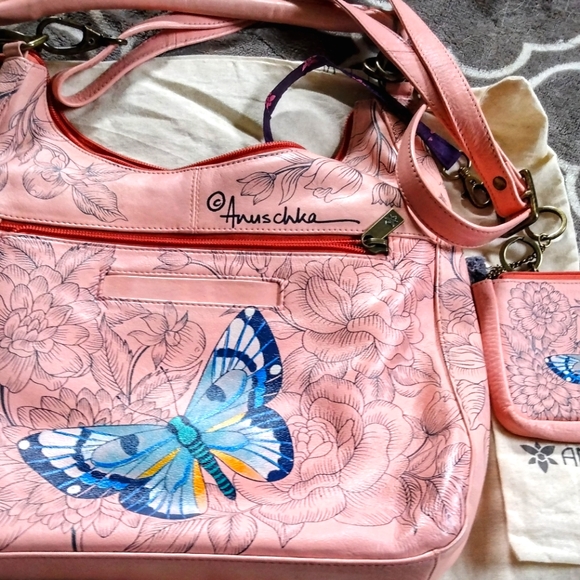 Anushka Large Hand Painted Purse with Wallet - Picture 1 of 8